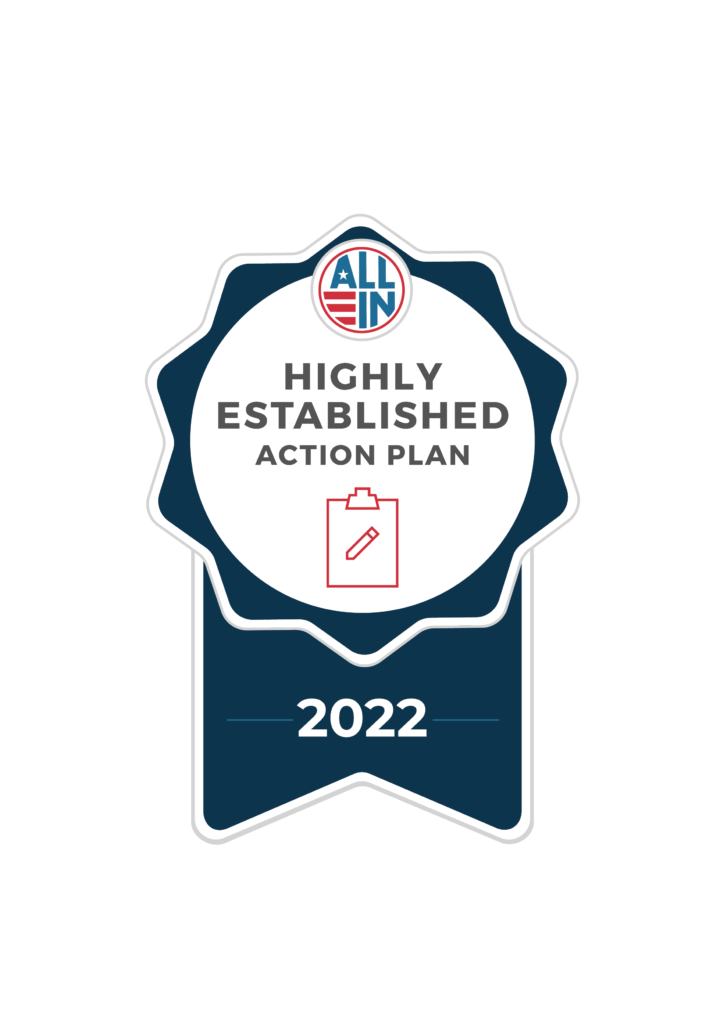 UW-Parkside awarded the 2022 ALL IN Highly Established Action Plan Seal