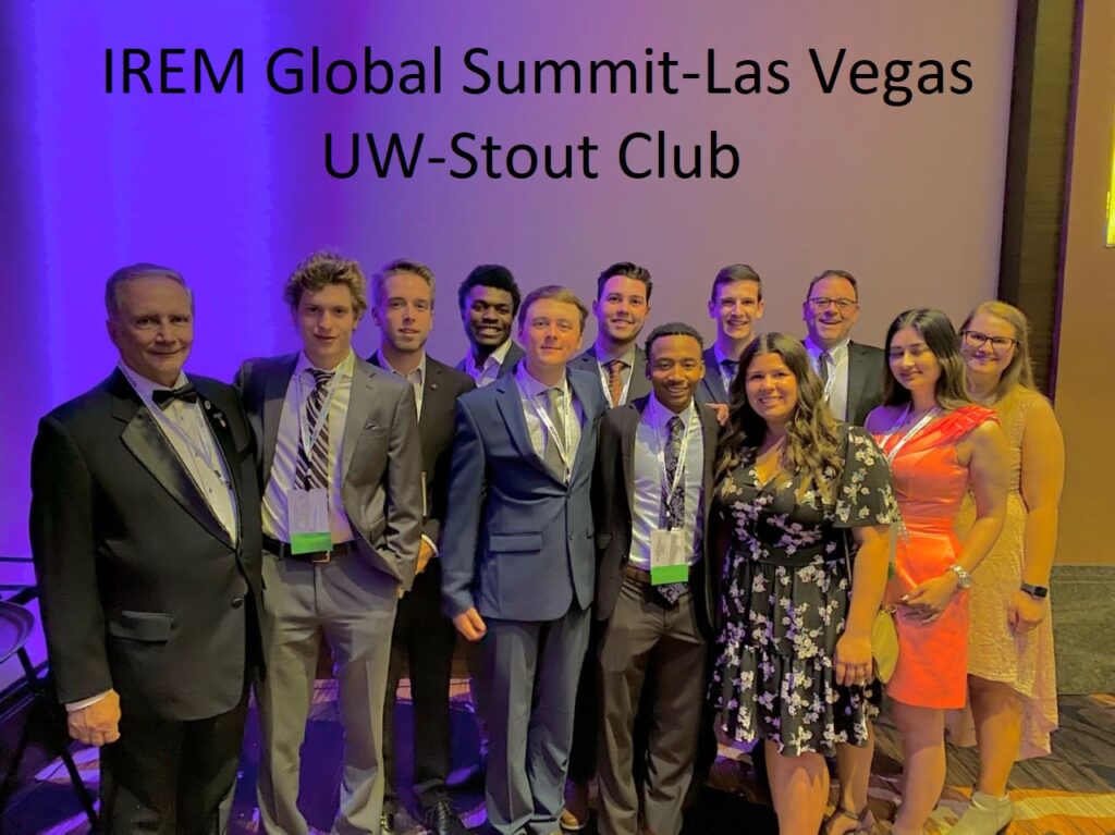 Photo of IREM student club members and faculty at the IREM Global Summit / John Sobota