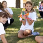 Photo of students at camp: UW-Stevens Point at Marshfield will host Full STEAM Ahead, a free Science, Technology, Art, Engineering and Mathematics summer educational camp, from Aug. 13-15.