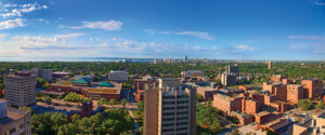 Photo of aerial view of UW-Milwaukee