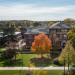 Photo of UW-River Falls campus in fall