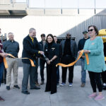 Photo of ribbon-cutting for Superior Choice Credit Union Stadium at UW-Superior