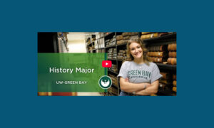 Screenshot of UWGB history major