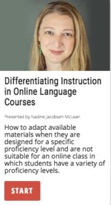 Differentiation Instruction in Online Languages Courses