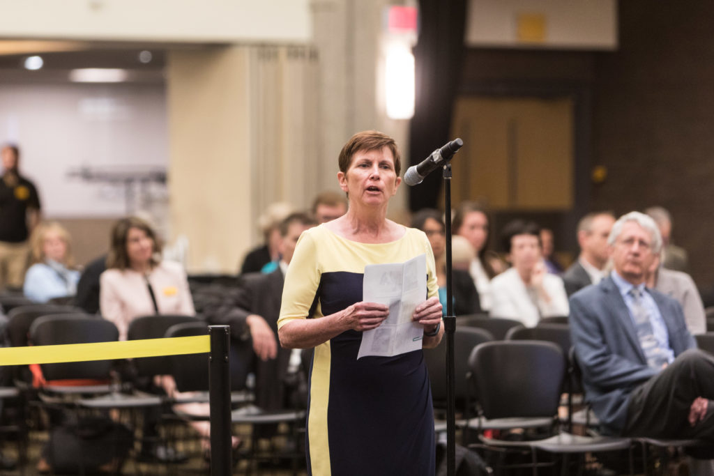 Photo of Board of Regents meeting hosted by UW-Milwaukee on June 6, 2019. (Photo by Mikaila Dusenberry/UW-Milwaukee)