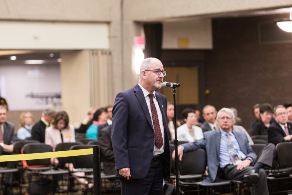 Photo of Board of Regents meeting hosted by UW-Milwaukee on June 6, 2019. (Photo by Mikaila Dusenberry/UW-Milwaukee)