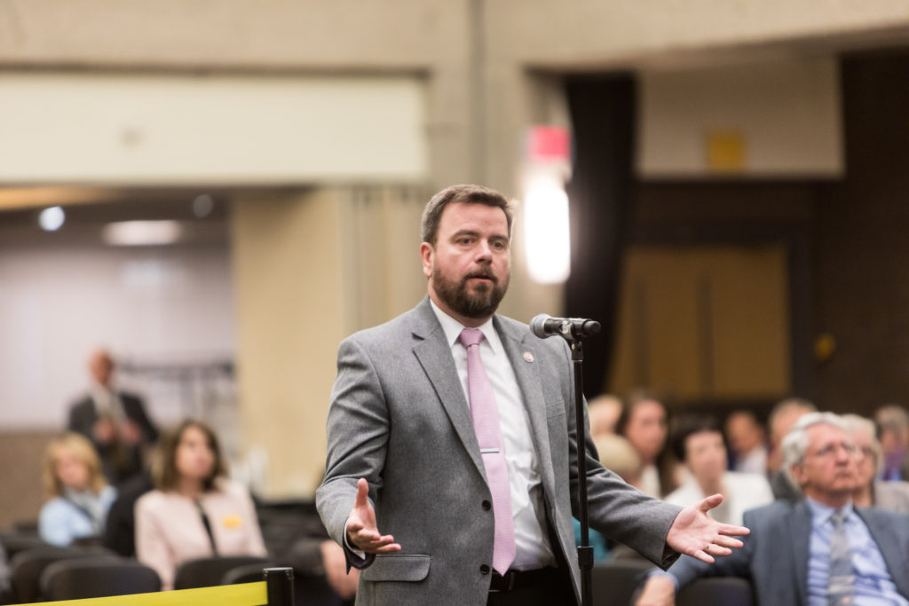 Photo of Board of Regents meeting hosted by UW-Milwaukee on June 6, 2019. (Photo by Mikaila Dusenberry/UW-Milwaukee)