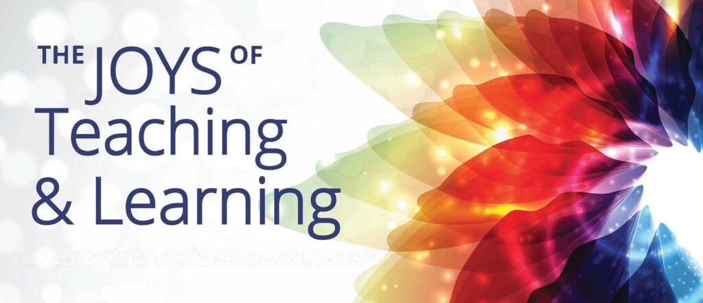 Spiral with conference title: The Joys of Teaching & Learning