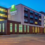 front of holiday inn express & suites hotel in Platteville, Wisconsin